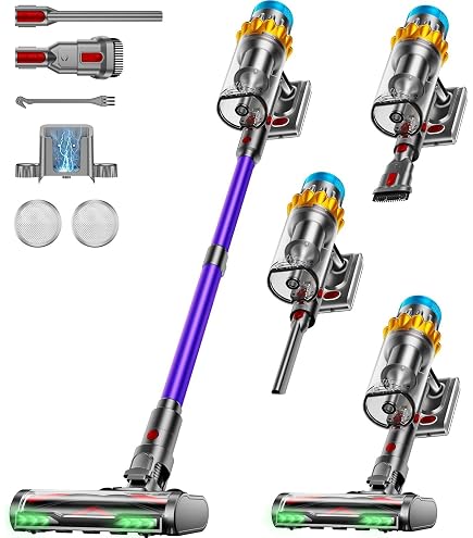 Dyson Omni Glide Cordless Vacuum Cleaner, silver/purple, 368339-01